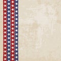 Vintage background with stripes and stars