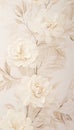 Vintage background or wallpaper with floral ornaments. Generative AI Royalty Free Stock Photo