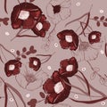 Vintage background. Wallpaper. Hand drawn. Vector illustration.