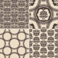 Vintage backgrounds, classic ornament, beautiful seamless pattern