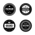 Vintage badge design set