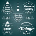 Set of premium quality vector badges Royalty Free Stock Photo