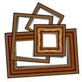 Vintage baguette frames