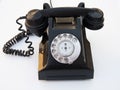 Vintage Bakerlite Telephone - Black Royalty Free Stock Photo