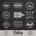 Vintage bakery badges, labels and logos