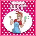 Vintage bakery poster