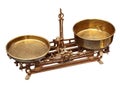 Vintage balance scale Royalty Free Stock Photo