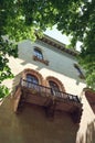 Vintage balcony on old building Royalty Free Stock Photo