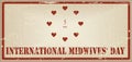 Vintage banner International Midwives Day