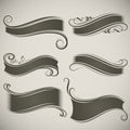 Vintage banner shapes