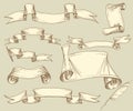Vintage banners collection Royalty Free Stock Photo