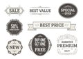 Vintage banners, labels for businesses Royalty Free Stock Photo