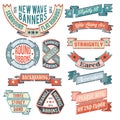 Vintage banners Royalty Free Stock Photo