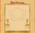 Vintage Barbecue Party Invitation Royalty Free Stock Photo