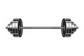 Vintage barbell for bodybuilding icon