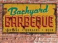 Barbeque BBQ Sign Royalty Free Stock Photo