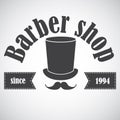 Vintage barber shop emblem, label, badge, logo Royalty Free Stock Photo