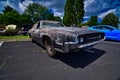 Vintage barn find style Ford thunderbird at a car shoe in Boscobel WI Royalty Free Stock Photo