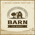 Vintage Barn Label