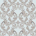 Vintage Baroque damask floral pattern acanthus Imperial style. Vector decor background. Luxury Classic ornament. Royal Royalty Free Stock Photo