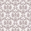 Vintage Baroque damask floral pattern acanthus Imperial style. Vector decor background. Luxury Classic ornament. Royal Royalty Free Stock Photo