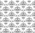Vintage baroque damask seamless pattern vector Royalty Free Stock Photo