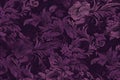 Vintage baroque floral seamless pattern, Damask background