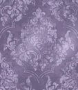 Vintage Baroque ornamented background Vector. Victorian Royal texture. Flower decorative design. Purple color decors