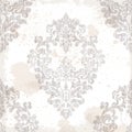 Vintage baroque pattern texture ornament Vector. Royal damask texture. Victorian style background. Trendy beige colors