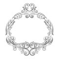 Vintage Baroque Royal Vector Frame