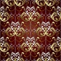 Baroque floral vintage seamless pattern. Royalty Free Stock Photo