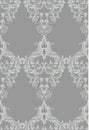 Vintage Baroque seamless texture pattern Vector. Wallpaper ornament decor. Textile, fabric, tiles trendy decors