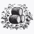 Vintage barrel engraving