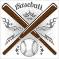 Vintage baseball label and badge Royalty Free Stock Photo