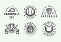 Vintage baseball sport logos, emblems, badges, marks, labels.