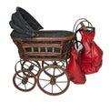 Vintage Bassinet with Boxing Gloves