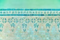 Vintage bath tiles turquoise Royalty Free Stock Photo