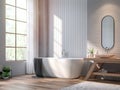 Vintage bathroom 3d render