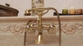 Vintage bathroom tap Royalty Free Stock Photo