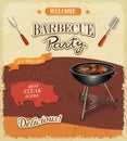 Vintage BBQ banner