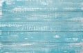 Old weathered wooden plank painted in turquoise or blue sea color Royalty Free Stock Photo