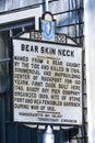 Vintage Bearskin Neck Welcome Sign Royalty Free Stock Photo