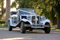 Vintage beauford wedding car