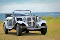 Vintage beauford wedding car Royalty Free Stock Photo