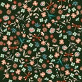 Vintage Beautiful liberty Seamless floral pattern. Background in