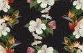 Vintage Beautiful and trendy Seamless Topical Summer Pattern design in super high resolution. Pattern Decoration Texture. Vintage