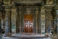 Vintage Beautifully Stone carved pillars in Brahma Jinalaya Temple