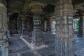 Vintage Beautifully Stone carved pillars in Brahma Jinalaya Temple