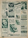 Vintage 1941 beauty products advert from Picturegoer & Film Weeky