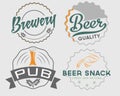 vintage beer emblems